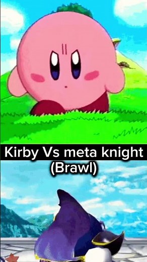 Kirby vs meta knight (brawl) #kirby #smashbros #powerscaling