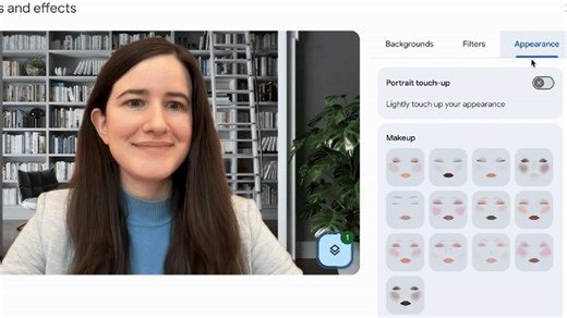 Google Meet Adds AI-Powered Makeup Effects for Video Calls