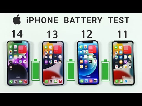 iPhone 14 vs 13 vs 12 vs 11 Battery Test | iOS 16.0.2 Battery Test