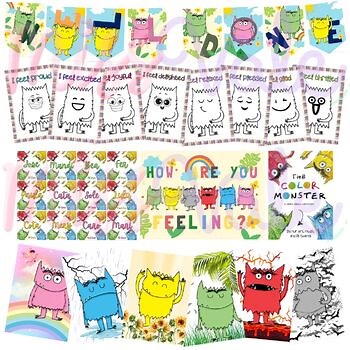 Color Monster Emotional Learning Activities & Classroom Display