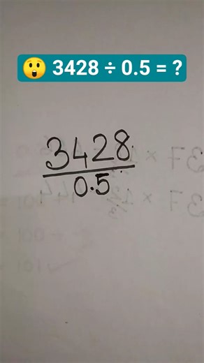 Is dividing by 0.5 easier than you think?#mathtricks #shortsfeed #ytshorts #trendingshorts #viral