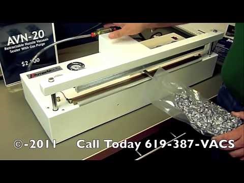 Amerivacs AVN-20 | Gas Purge Vacuum Sealer | AVN-25 | AVN-30 | AVN-35 | AVN-50