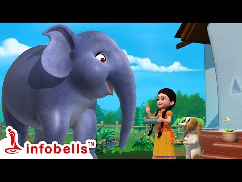 हत्ती राजा कुठे गेला - Hatti Raja | Marathi Rhymes for Children | Infobells
