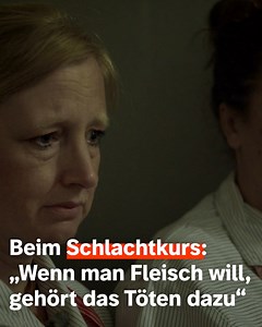 743K views · 3.7K reactions | Zwei Freundinnen, die gerne Fleisch essen. Sie besuchen einen Schlachtkurs. Beide finden es konsequent, sich einmal ganz bewusst mit dem Töten von Tieren zu beschäftigen. Mal ganz ehrlich: Würdet ihr euch das zutrauen? xxx Triggerwarnung xxx Dieser Clip zeigt Szenen aus einem Schlachthaus | SWR | Facebook