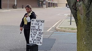 8.5K views · 102 reactions | Between Shoprite and Hobby Lobby. Would like to know if sign is true and where she lives. She plays beautiful. Several people were stopping to give her some money, me included. But if she lives in the area, I'm sure there is more help out there. It's better than the people who just stand with a sign saying give me money. The music really brightened up the strip mall area. | Howell Happenings NJ | Facebook
