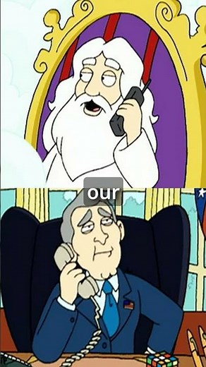 American Dad Clips | George W. Bush talks with God😂 (Season 1 Episode 1) #funny