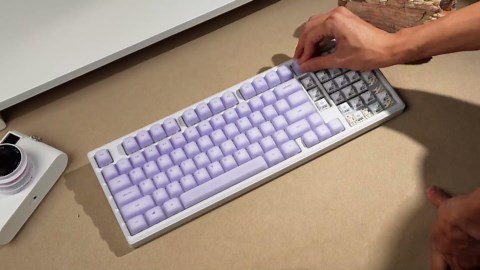 EPOMAKER AegisSil Keycap Set, Silicone Material, Cherry Profile, 113 Keys, 65%/75%/96%/Full Size, Custom Keyboard Keycaps Set for Cherry MX, Kailh, Outemu, Gateron Mechanical Gaming Keyboard (White)