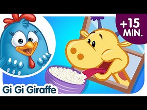 Gi Gi The Giraffe | Hindi Nursery Rhymes | Lottie Dottie Murgi - Galinha Pintadinha Hindi