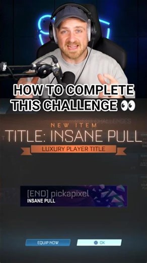 🤔 HOW TO GET THE "INSANE PULL" TITLE FROM THE "YOU KNOW BALL?" CHALLENGES IN #rocketleague