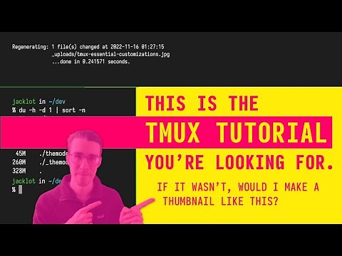 Basic TMUX tutorial & cheatsheet