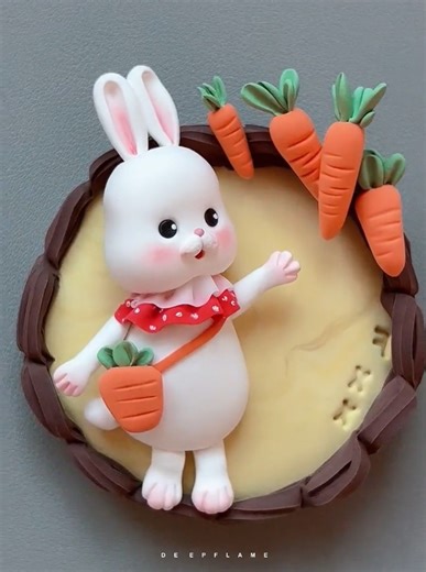 10K views · 239 reactions | Hi Little Rabbit - Clay Tutorial #art | DEEPFLAME | Facebook