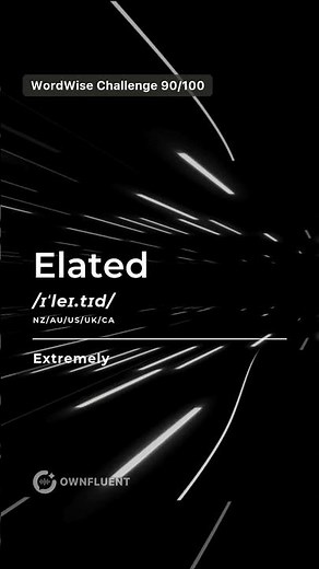 Elated Meaning | Speak Happy English #learnenglish #englishvocabulary