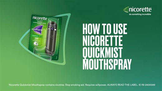 Nicorette Quickmist Mouth spray starts to relieve smoking cravings in 30 seconds. #ad Nicorette | Extra.ie