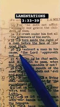 Lamentations 3:33-40 #bible #lamentations3