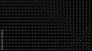 Arrows Showing Location of a Moving Magnet Magnetic Field Science Demonstration