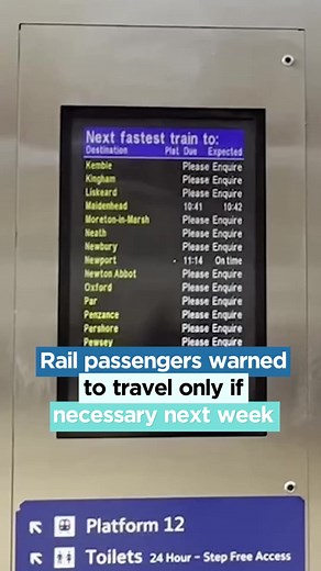 Govia Thameslink Railway, which runs Gatwick Express, Great Northern, Southern and Thameslink trains, is warning passengers to travel only if absolutely necessary next week due to national rail industrial action by the RMT on 13 & 14 and 16 & 17 December. | London Live