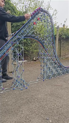 I Built a HUGE recreation of ArieForce One from Fun Spot Atlanta #knex #knexrollercoaster #rollercoaster | Theknexmaker