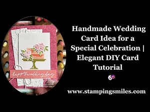 Handmade Wedding Card Idea for a Special Celebration | Elegant DIY Card Tutorial