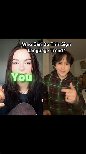 Who Can Do This Sign Language Trend? #trendingshorts #viralvideo