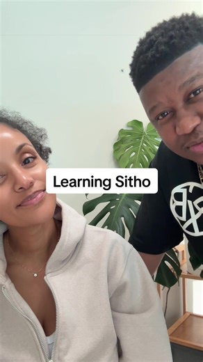 The Boss has spoken 😂 Sotho is hard but learning is essential #southafrica #southafricancouple #bilingual #language