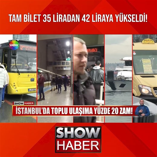 İstanbul'da toplu ulaşıma yüzde 20 zam! | Show Ana Haber