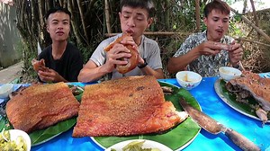 1.9M views · 44K reactions | Thử Thách Ăn 15Kg Lợn Quay Nổ Cốm Thắng Nhận 5 Triệu | Hưng Vlog | Facebook