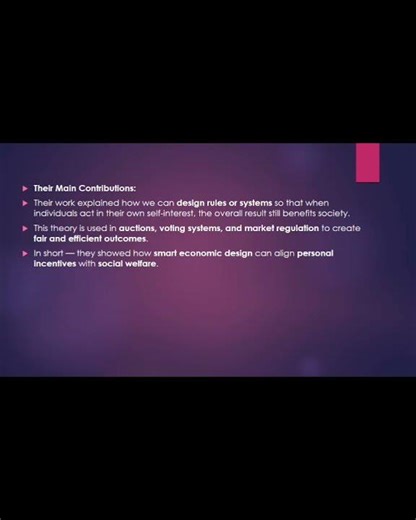 2007 Nobel Prize in Economics – Foundations of Mechanism Design Theory