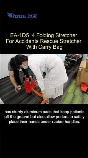 #stretcher How to Fold A Four Foldable Aluminum Alloy Stretcher