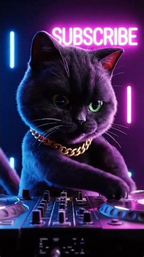 Funny Cat DJ Spinning Vinyl 🐱🔥 #shorts #cat #newmusic #music #dj #dubstep