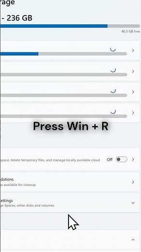Free Up Storage Quickly in Windows 11