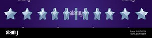 3d game silver star animation sprite. Bonus frame cartoon ui icon for casino. Rotate score spritesheet set asset design. Metal flip sparkle element. U Stock Vector Image & Art - Alamy