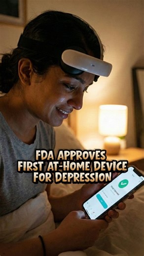 Dr. Yashwanth | Psychiatry Resident on Instagram: "🔹US FDA Approves At-Home Device for Depression🔹 On December 10-11, 2025, the FDA cleared Flow Neuroscience's FL-100, the first FDA-approved at-home, non-pharmacological device for major depressive disorder (MDD). Reference: Reuters Device Description • A forehead-worn device resembling slim headphones that delivers low-level electrical pulses to the brain. Includes a companion smartphone app with behavioral therapy modules and symptom tracking