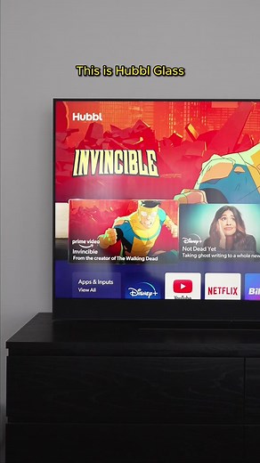 HUBBL GLASS TV: High-end Streaming and Free-to-Air TV with Hubbl OS