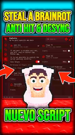 NUEVO SCRIPT PARA STEAL A BRAINROT | ANTI HIT + DESYNC + DELTA EXECUTOR | ROBA BRAINROTS FACIL