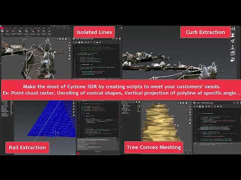 Leica Cyclone 3DR: Scripting - Automate repetitive tasks / Customise specific workflows