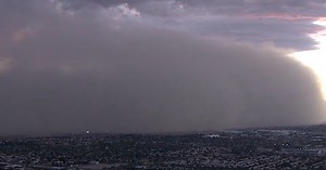 WATCH: Dust storm brings visibility to near zero