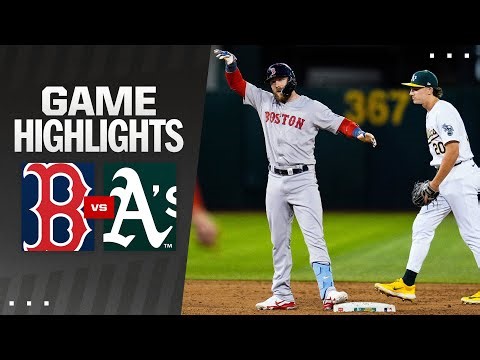 Red Sox vs. A's Game Highlights (4/1/24) | MLB Highlights