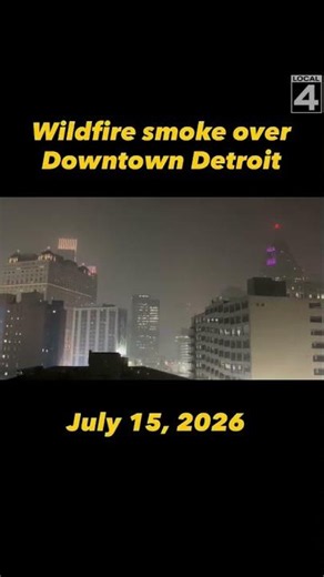 Canadian wildfire smoke reaches hazardous levels in Michigan