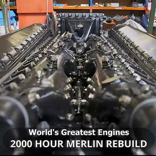 World's Greatest Engines: Rebuilding a MERLIN 66 ENGINE for its original Spitfire #retro #aircraft