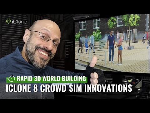 Build 3D Cityscapes in 7 Steps with iClone 8 Crowd Sim Innovations