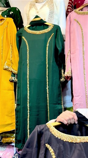 Trendy Handmade Shaffon Shirt and Trouser Set