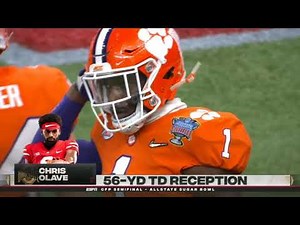 Chris Olave 56 Yard Touchdown | Ohio State vs. Clemson | CFB