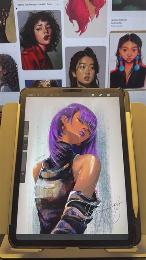 I got the inspection from Blade Runner 2049 and Pinterest #bladerunner #digitalart #artdrawing