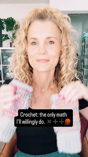 Crochet: the only math I’ll willingly do. ✖️➕➗🧶 Counting stitches? Tolerated. Gauge math? Endured. Doing actual math? Absolutely not. 😅 Tag a crochet friend who only does math when there’s yarn involved. 💁‍♀️ #crocheterlife #crochethumor #crochetaddict #crochetmemes #handmadejoy | I Can Crochet That