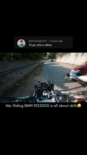 Why Riding BMW R1250GS need skills 🥶