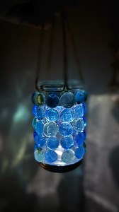 Glass gem/cheese shaker Dollar Tree solar light DIY #SolarLights #dollartreediy | Crafty Beach