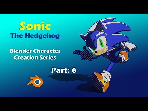 Beginners Tutorial: Modeling Sonic The Hedgehog In Blender Part: 6 Modeling The Face Cont.