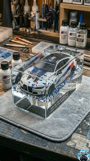 BMW M4 in Crystal Resin 💎 ASMR #shorts #youtubeshorts #bmwm4 #bmw #bmwmperformance #m4#carshorts