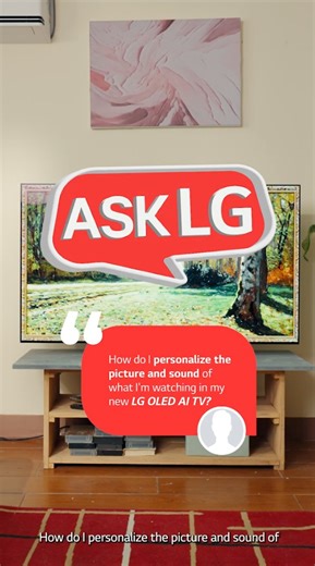 How do I personalize the picture and sound of what I’m watching in my new LG OLED AI TV? #LifesGood #ASKLG | LG Global
