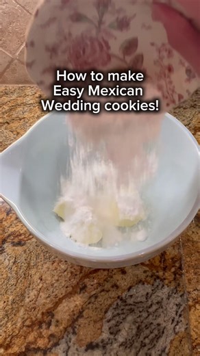 How to make easy melt in your mouth Mexican wedding cookies! Recipe in the description and my blog